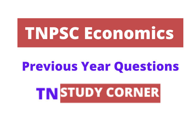 tnpsc economics, tnpsc economics important questions, tnpsc economics quiz