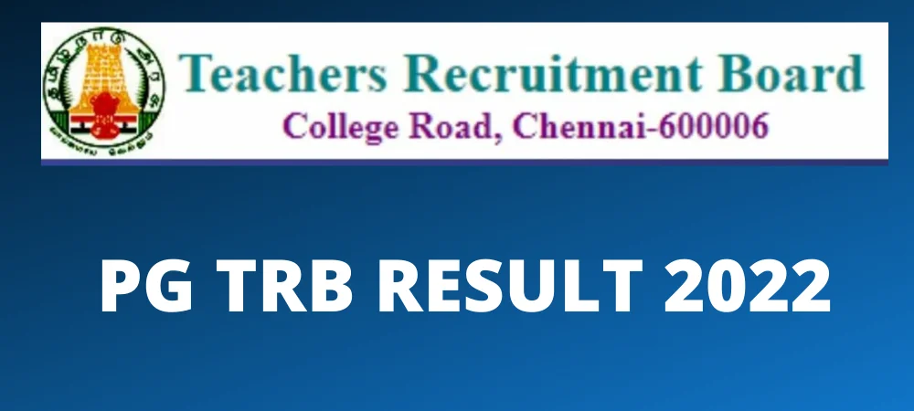 PG TRB Result 2022