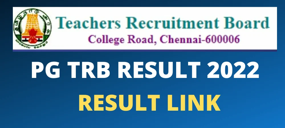 PG TRB RESULT 2022