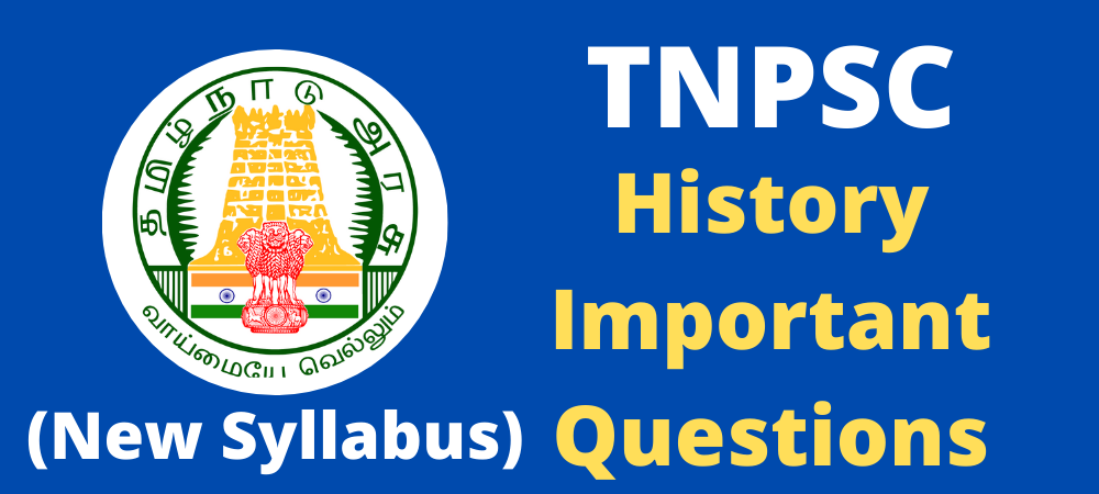 TNPSC History Important Questions