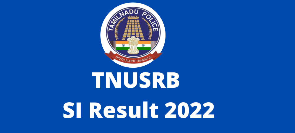 TNUSRB SI Result 2022
