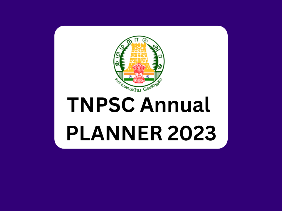 TNPSC Annual Planner 2023 