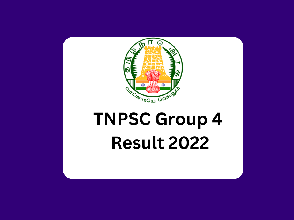tnpsc group 4 result 2022